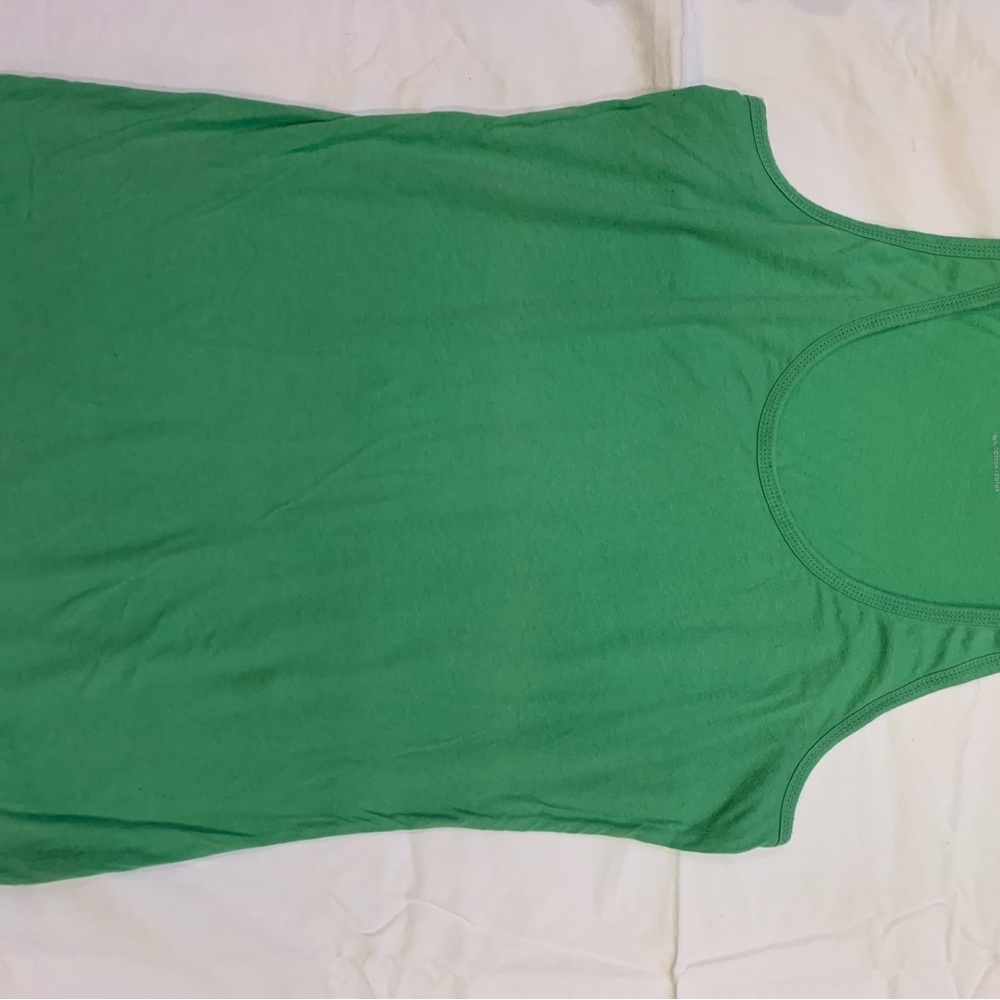 JULES & JAMES, Sleeveless tank top, green, 100% cotton , large